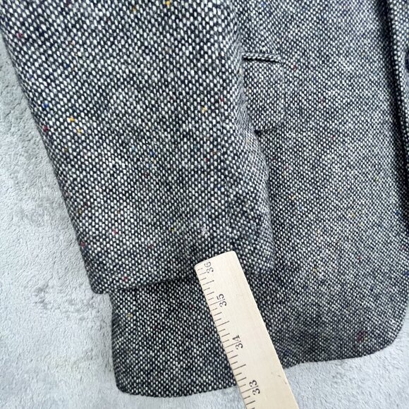 Deansgate Blazer Mens 42 Regular Gray Lambs Wool Sport Coat Jacket Tweed Lined - Picture 5 of 16